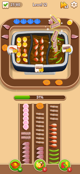 Hotpot Flow: Food Games - عکس بازی موبایلی اندروید