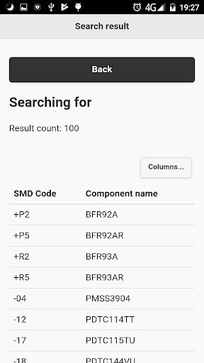 SMD component search offline BETA - عکس برنامه موبایلی اندروید