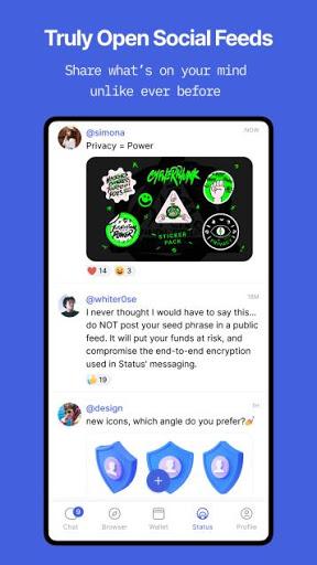 Status: Ethereum Crypto Wallet - Image screenshot of android app