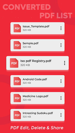 Image to PDF - PDF Editor - عکس برنامه موبایلی اندروید