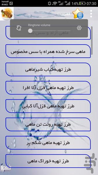 غذا با ماهی - Image screenshot of android app