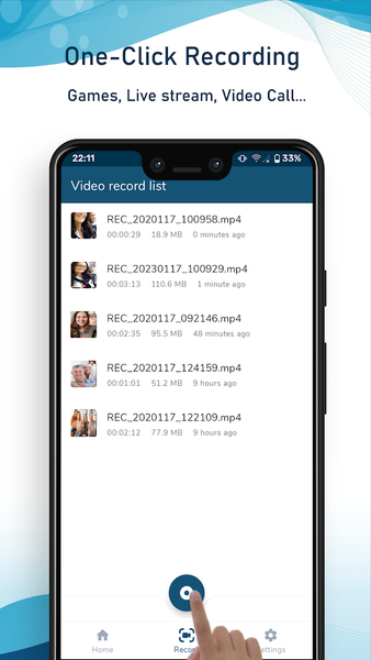 Video call recorder for imo - عکس برنامه موبایلی اندروید
