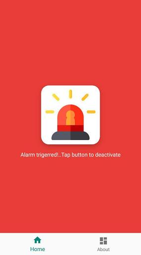 Motion Alarm - Triggers on Phone Movement - Image screenshot of android app