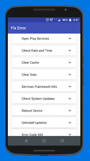 Play Services Repair - Image screenshot of android app