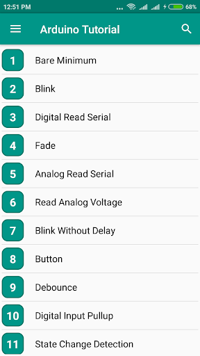 Arduino Tutorial - عکس برنامه موبایلی اندروید