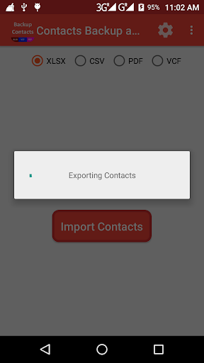 Contacts Backup and Restore - Image screenshot of android app