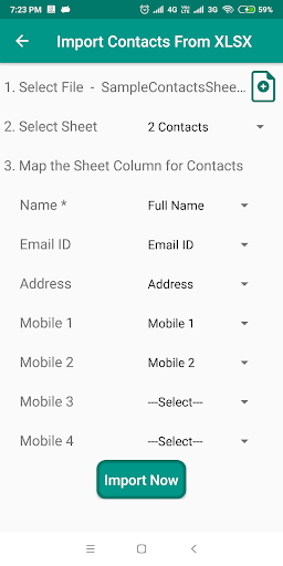 Contact To Excel - عکس برنامه موبایلی اندروید