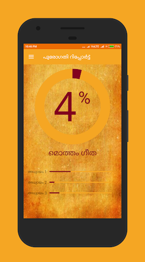 Bhagavad Gita in Malayalam - Image screenshot of android app
