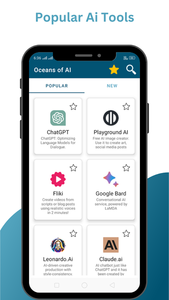 Oceans of AI - All AI Tools - عکس برنامه موبایلی اندروید