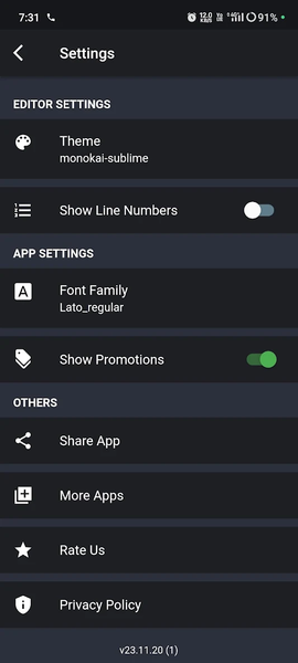 Coding Frontend: HTML, CSS, JS - Image screenshot of android app