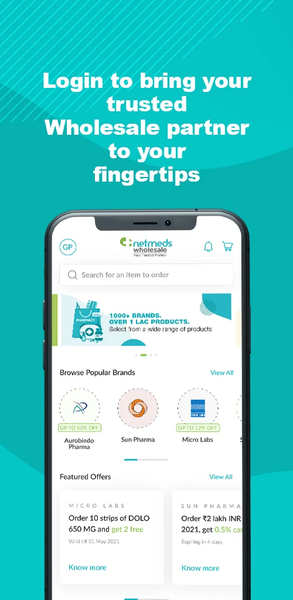 Netmeds Wholesale - Image screenshot of android app