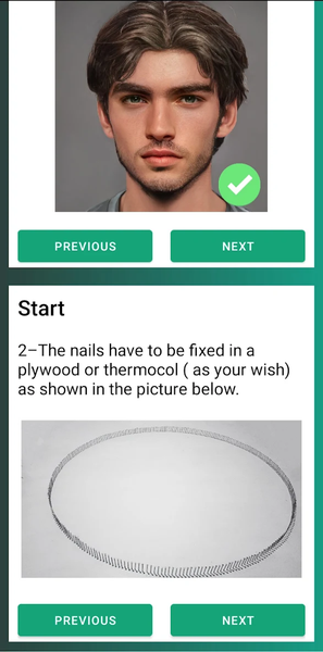 Color Thread Art (String Art) - عکس برنامه موبایلی اندروید