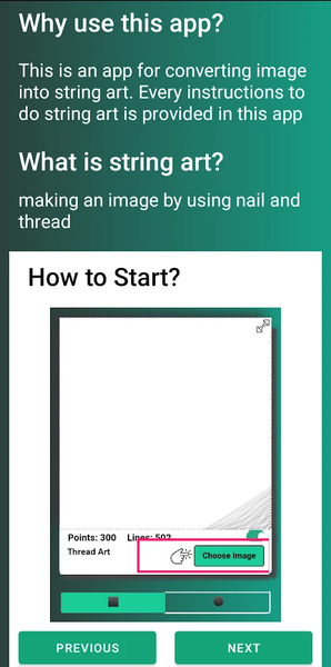 Thread Art (String Art) - عکس برنامه موبایلی اندروید