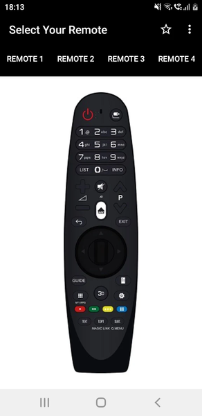 LG TV Remote - Image screenshot of android app