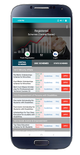 National Scholarships (NSP) - Image screenshot of android app