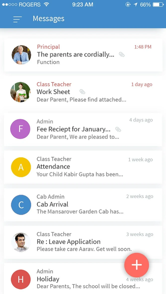 Hello Parent - School App, Mes - عکس برنامه موبایلی اندروید