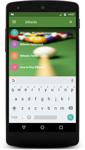 Learn Billiards - عکس برنامه موبایلی اندروید