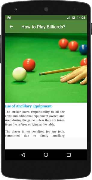 Learn Billiards - Image screenshot of android app