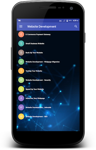 Website Development - عکس برنامه موبایلی اندروید