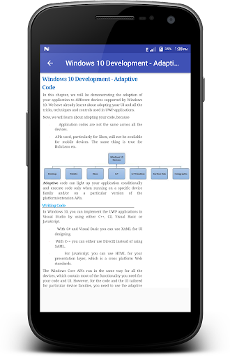Learn - Windows ۱۰ Development - عکس برنامه موبایلی اندروید