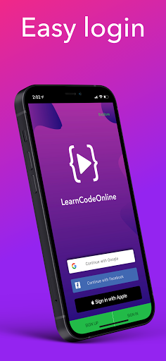 Learn Code Online - Image screenshot of android app