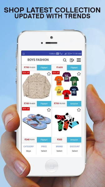 Boys Online Shopping - Image screenshot of android app