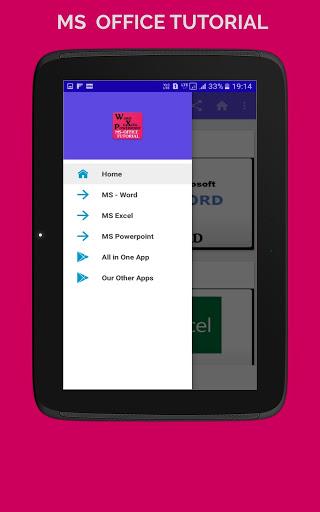 MS OFFICE (WORD EXCEL POWERPOINT) TUTORIAL OFFLINE - عکس برنامه موبایلی اندروید