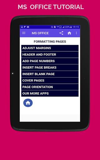 MS OFFICE (WORD EXCEL POWERPOINT) TUTORIAL OFFLINE - عکس برنامه موبایلی اندروید