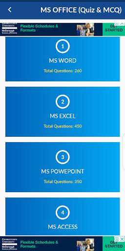 MS OFFICE (WORD EXCEL POWERPOINT) TUTORIAL OFFLINE - عکس برنامه موبایلی اندروید