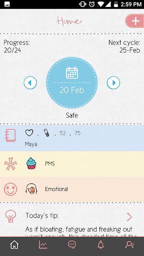 Maya - Period & Health - عکس برنامه موبایلی اندروید