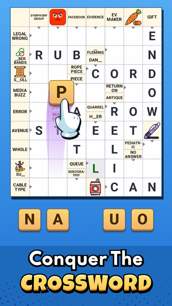 Crossword Go! - Gameplay image of android game