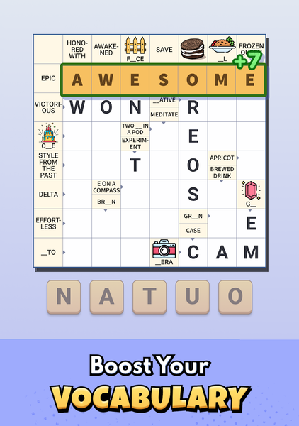 ۱v۱ Crossword GO - عکس بازی موبایلی اندروید