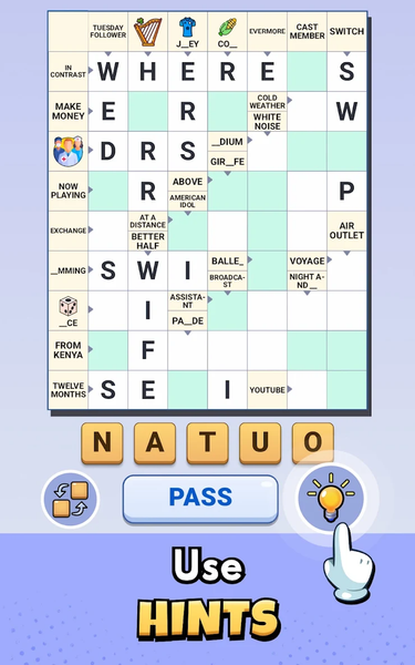 ۱v۱ Crossword GO - عکس بازی موبایلی اندروید