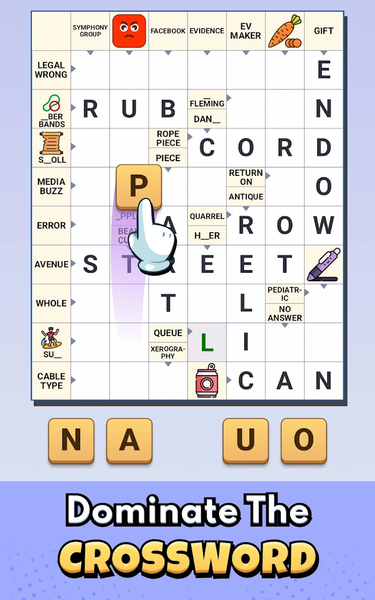 ۱v۱ Crossword GO - عکس بازی موبایلی اندروید