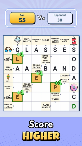 ۱v۱ Crossword GO - عکس بازی موبایلی اندروید