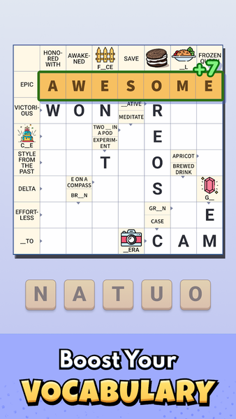 ۱v۱ Crossword GO - عکس بازی موبایلی اندروید