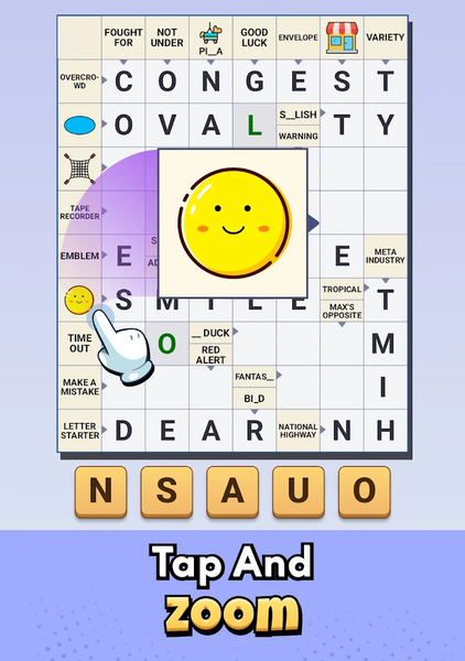 ۱v۱ Crossword GO - عکس بازی موبایلی اندروید
