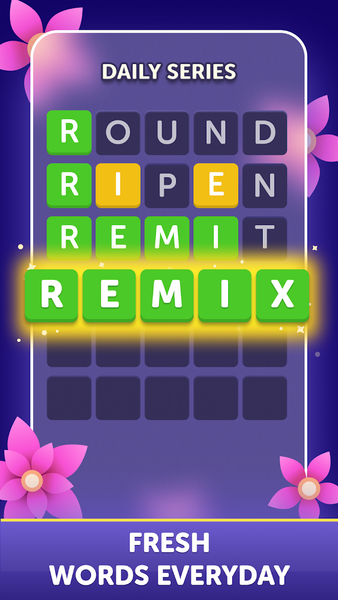 Wordy - Daily Wordle Puzzle - Gameplay image of android game