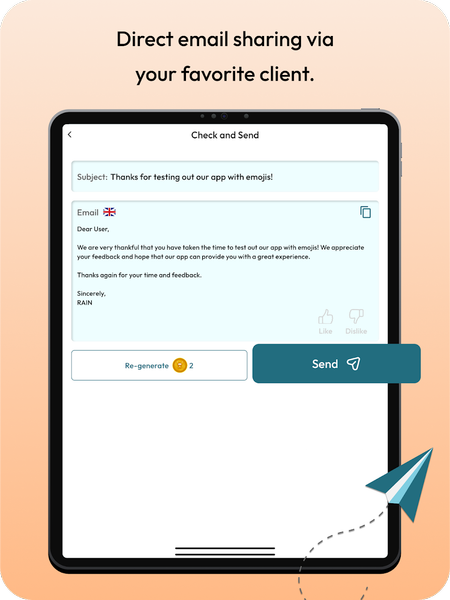 AI Email Writer - AI Assistant - عکس برنامه موبایلی اندروید