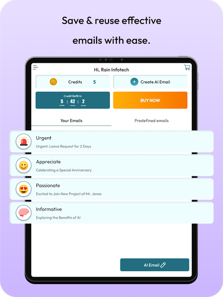 AI Email Writer - AI Assistant - عکس برنامه موبایلی اندروید