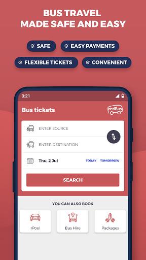 redBus Book Bus, Train Tickets - عکس برنامه موبایلی اندروید