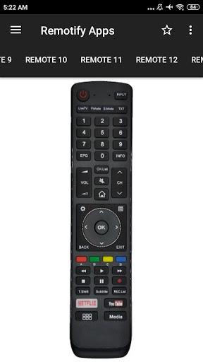 Remote Control For HISENSE TV - Image screenshot of android app