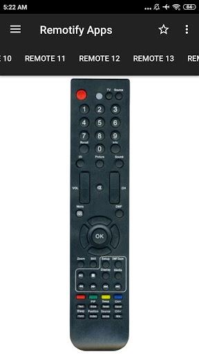 Remote Control For HISENSE TV - Image screenshot of android app