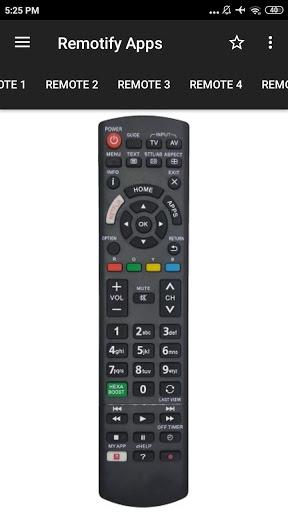 Remote Control For PANASONIC TV - عکس برنامه موبایلی اندروید