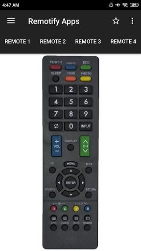 Remote Control For SHARP TV - عکس برنامه موبایلی اندروید