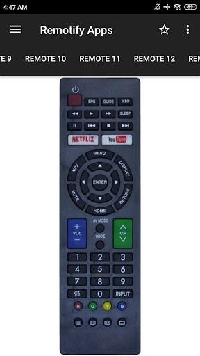 Remote Control For SHARP TV - عکس برنامه موبایلی اندروید