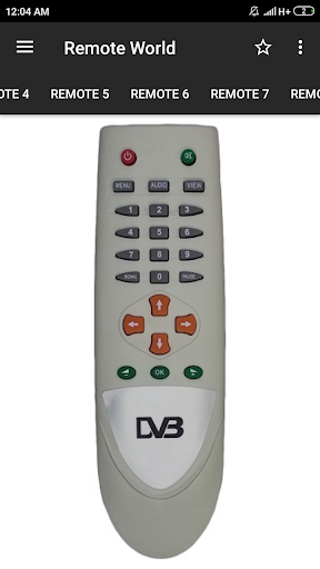 DVB Remote Control (All in One) - Image screenshot of android app