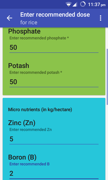 Fertilizer Calculator - عکس برنامه موبایلی اندروید