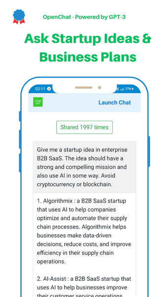 OpenChat AI - Smart AI Chatbot - Image screenshot of android app