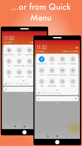 Screen Alive - keep screen on - عکس برنامه موبایلی اندروید